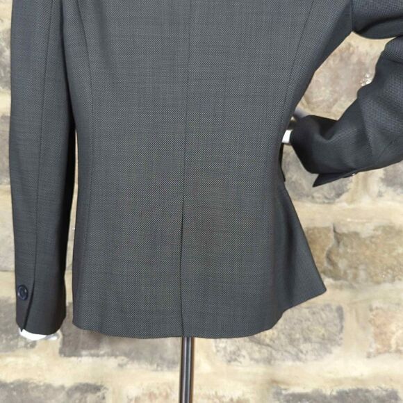 Classiques Entier Atelier Gray Blazer 100% Virgin Wool Woman's Size 10 - Picture 8 of 15